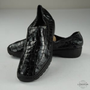 ZAPATOS REKER 26 CM NEGRO ANIMAL PRINT