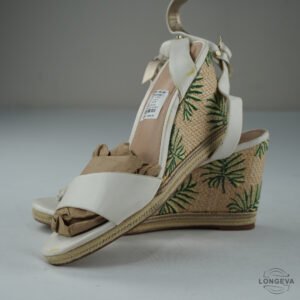 TACONES KELLY & KATIE 26 CM BLANCO FLORES