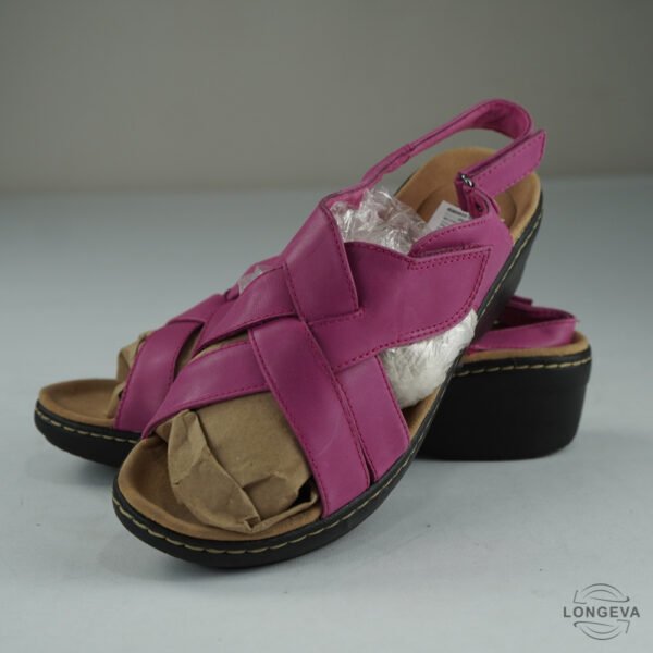 SANDALIAS CLARKS 24.5 CM ROSA LISA