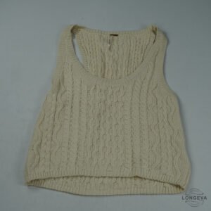 BLUSA FREE PEOPLE M BEIGE TEJIDO