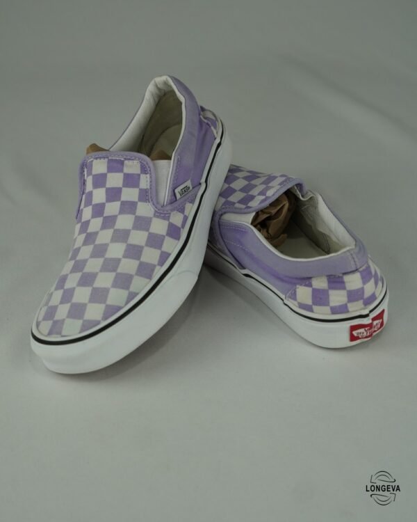 TENIS VANS 28 CM MORADO/BLANCO SLIP ON