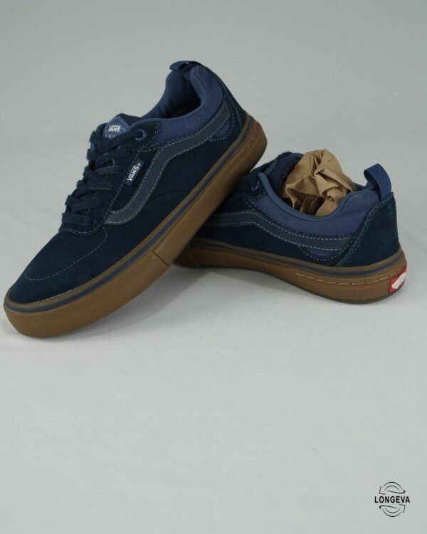 TENIS VANS 24.5 CM AZUL/CAFÉ KYLE WALKER
