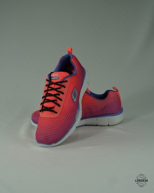 TENIS SKECHERS 26 CM ROSA/AZUL SKECH-KNIT