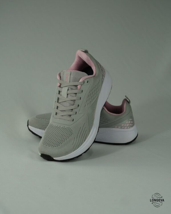 TENIS BRONAX 27 CM GRIS/ROSA RUNNING