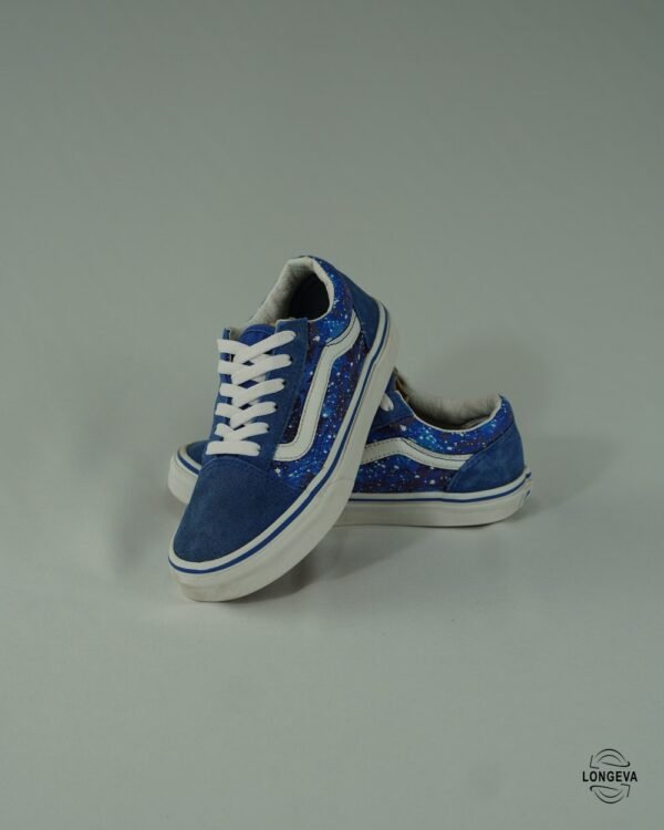 TENIS VANS 20.5 CM AZUL/BLANCO OLD SKOOL