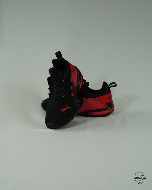 TENIS PUMA 19 CM NEGRO/ROJO AXELION BREAK