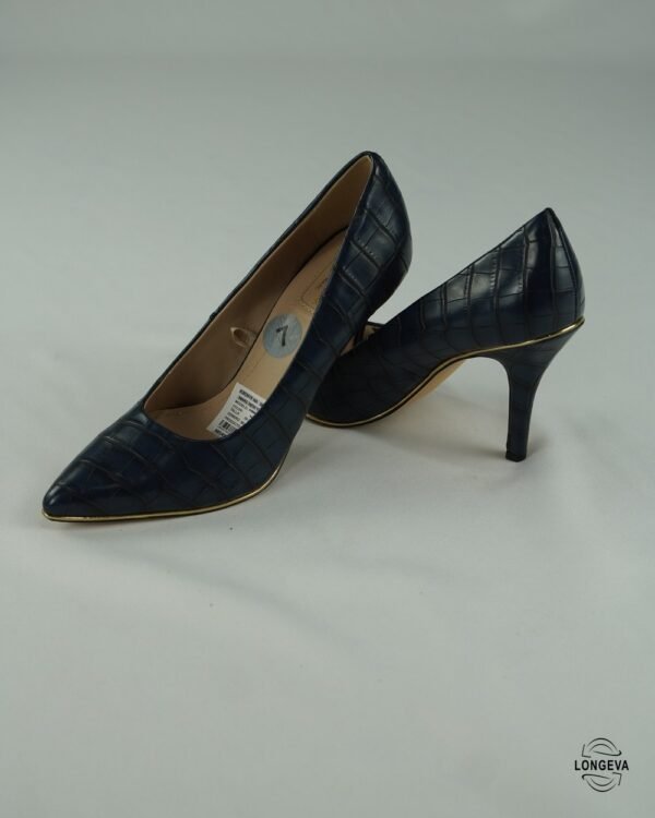 TACONES MARC NEW YORK 24 CM AZUL ANIMAL PRINT