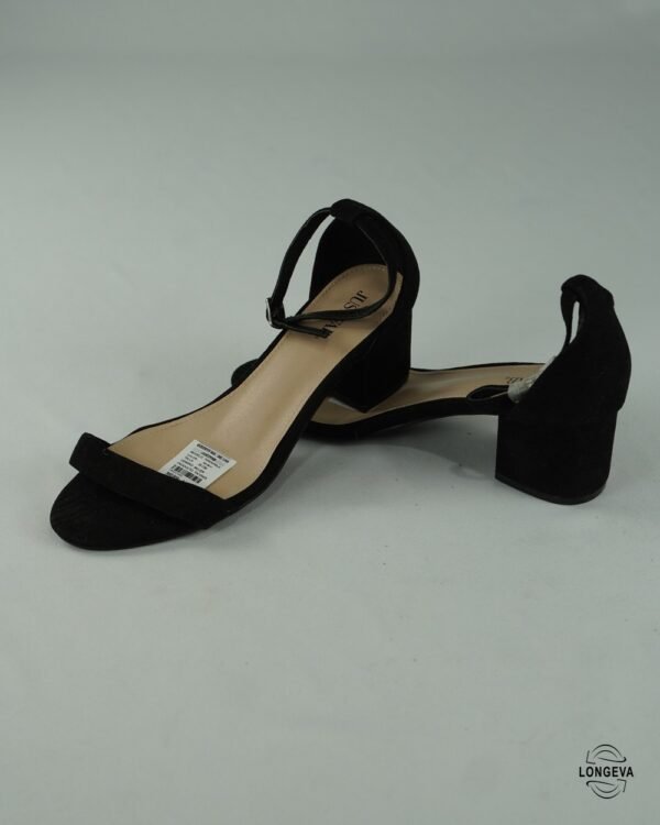 TACONES JUSTFAB 25 CM NEGRO TERCIOPELO