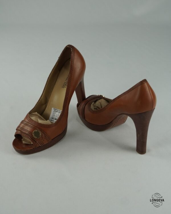TACONES MICHAEL KORS 25.5 CM CAFÉ LISA