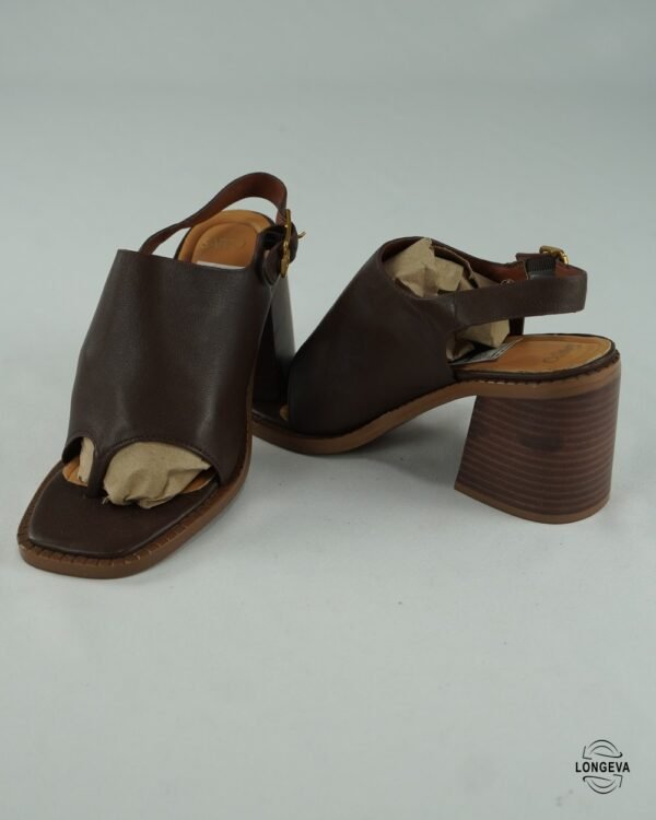 TACONES FRANCO SARTO 23.5 CM CAFÉ LISA