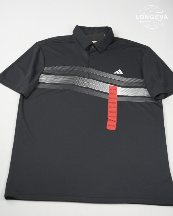 PLAYERA ADIDAS M NEGRO RAYAS
