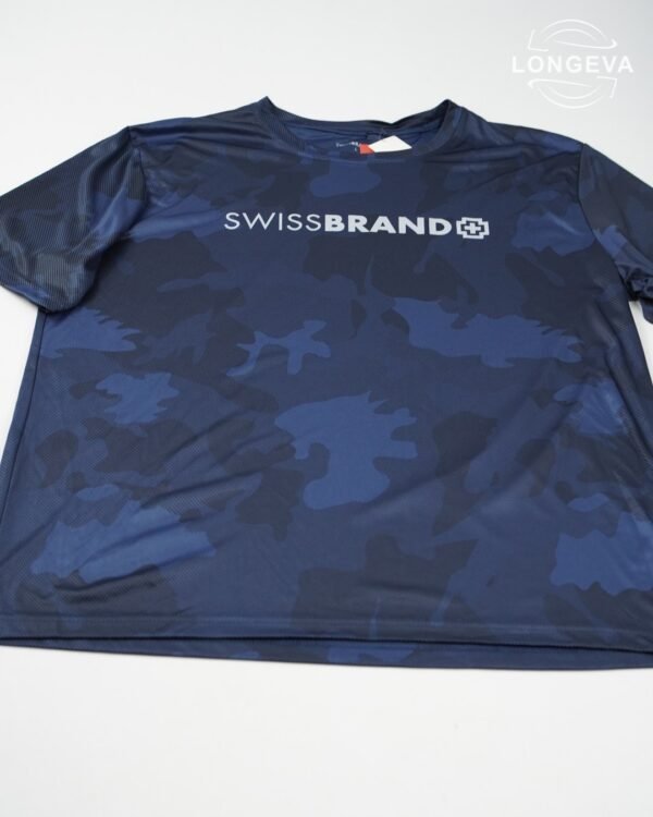 PLAYERA SWISSBRAND L AZUL MONOGRAMA
