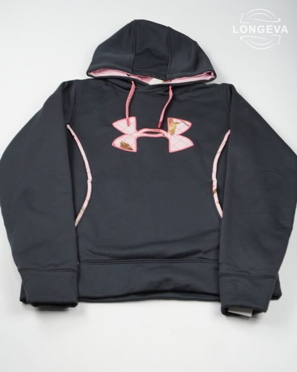 SUDADERA UNDER ARMOUR M NEGRO LOGO