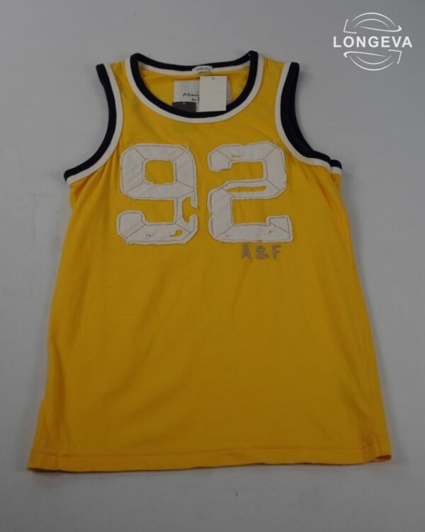 PLAYERA ABERCROMBIE M AMARILLO NUMEROS