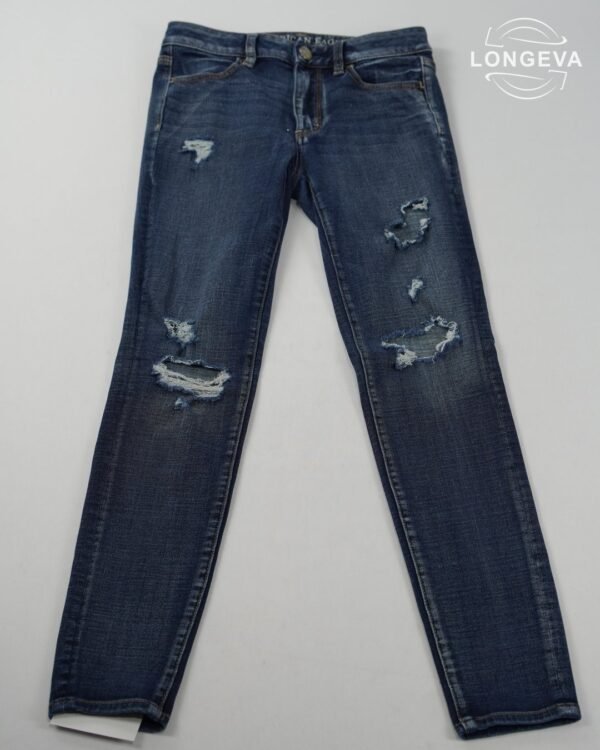 PANTALON MEZCLILLA AMERICAN EAGLE 4 AZUL LISA