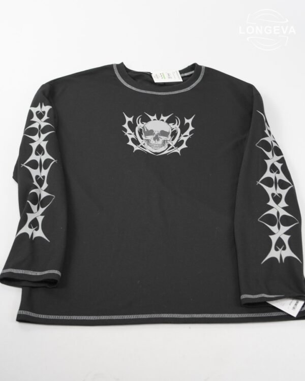 PLAYERA ROMWE L NEGRO LOGO