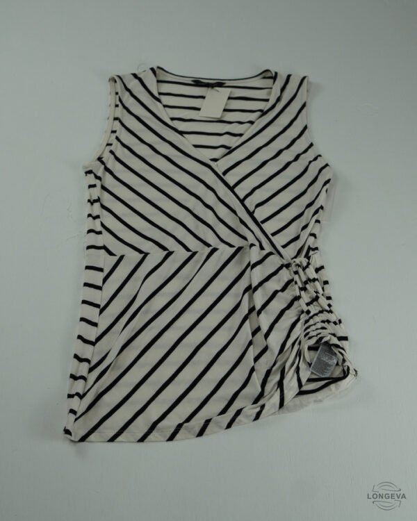 BLUSA BANANA REPUBLIC M BLANCO RAYAS