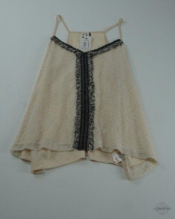 BLUSA AKEMI + KIN L BEIGE ENCAJE