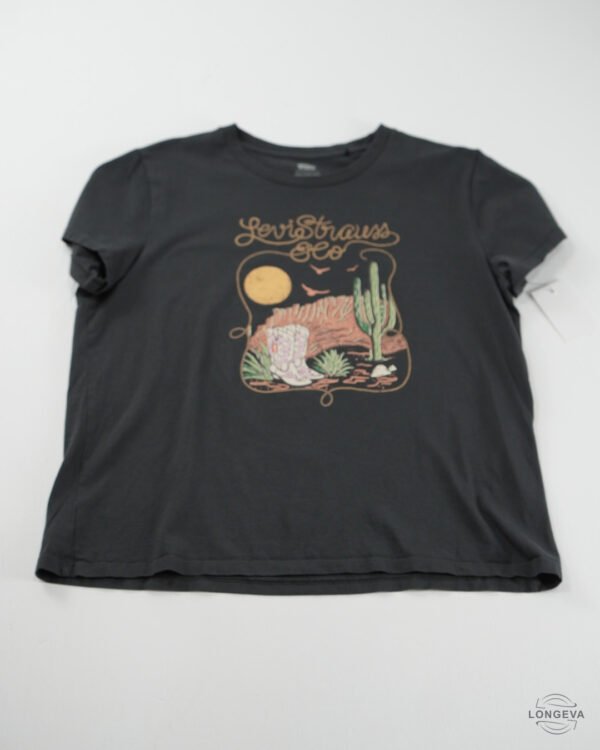 BLUSA LEVIS L GRIS DIBUJO