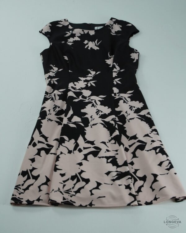 VESTIDO LONDON TIMES 8 NEGRO MONOGRAMA