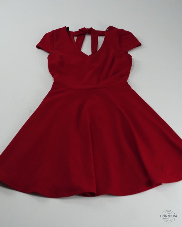 VESTIDO B.DARLIN 6 ROJO LISA