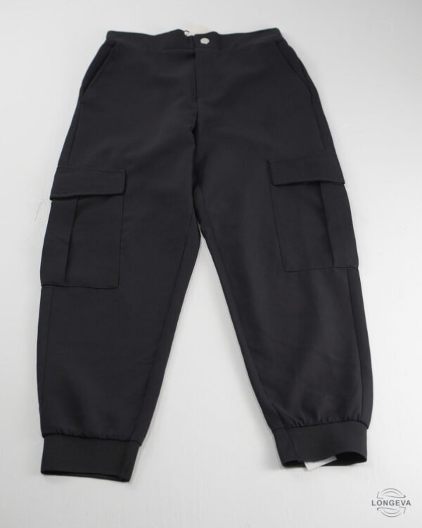 PANTALON CASUAL ZARA XS NEGRO LISA