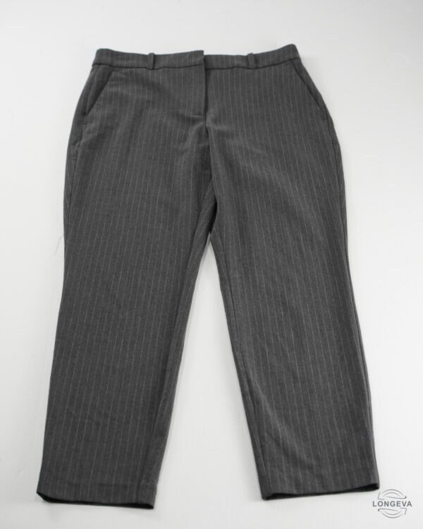 PANTALON FORMAL H&M 10 GRIS RAYAS