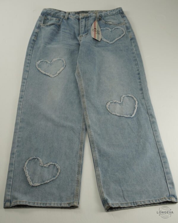 PANTALON MEZCLILLA CALI1850 13 AZUL BORDADO