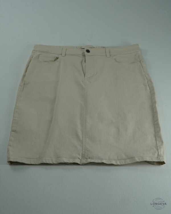 FALDA CHAPS 16 BEIGE MEZCLILLA