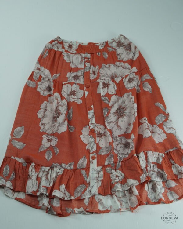 FALDA MLLE GABRIELLE S NARANJA FLORES