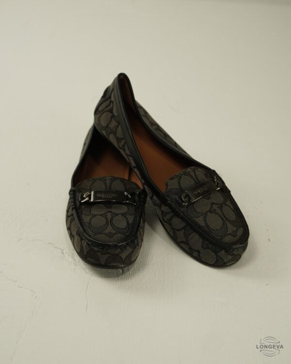 ZAPATOS COACH 25.5 CM GRIS LOGO