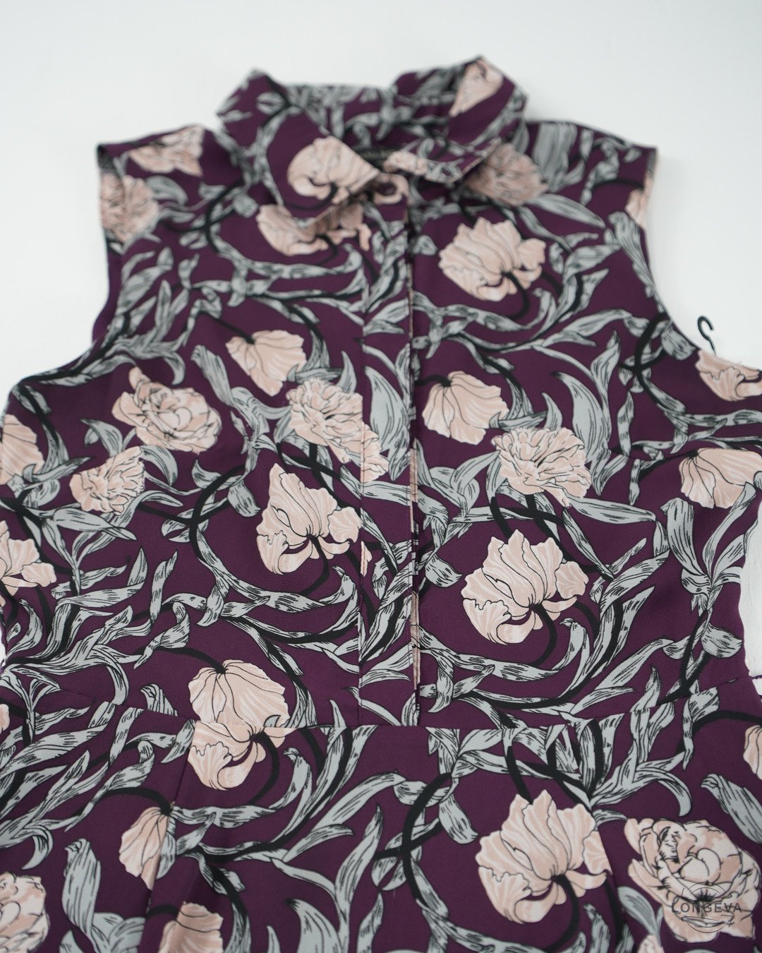 BLUSA BANANA REPUBLIC 0 MORADO FLORES - Image 2