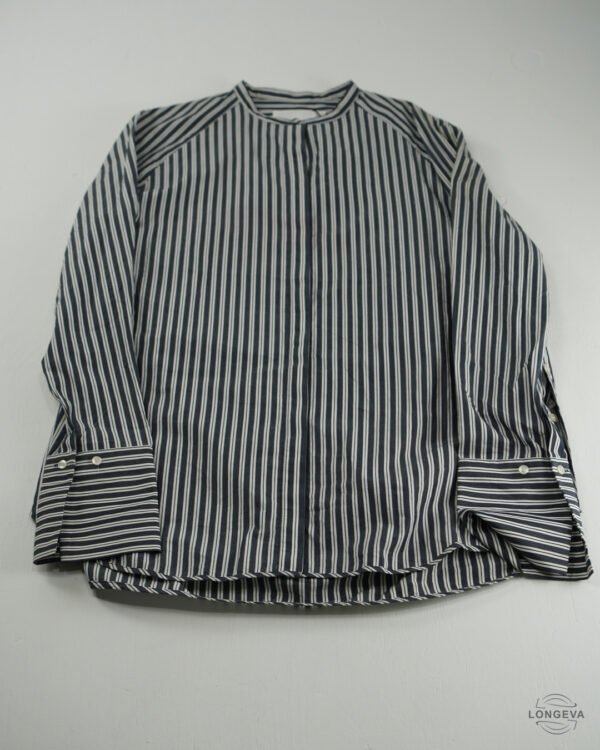 VESTIDO H&M 12 GRIS RAYAS