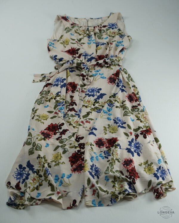 VESTIDO GENERIC L BEIGE FLORES