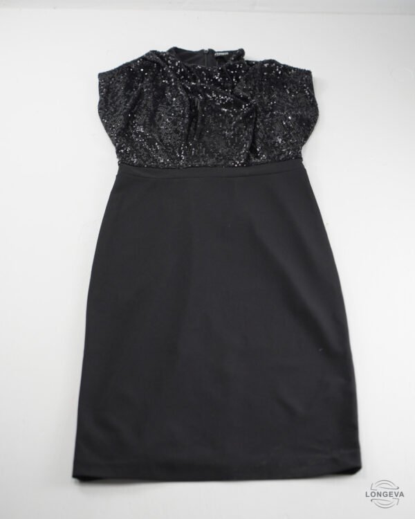 VESTIDO EXPRESS S NEGRO LENTEJUELAS
