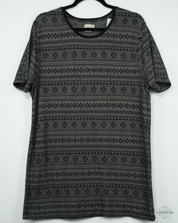 PLAYERA ASOS M NEGRO MONOGRAMA