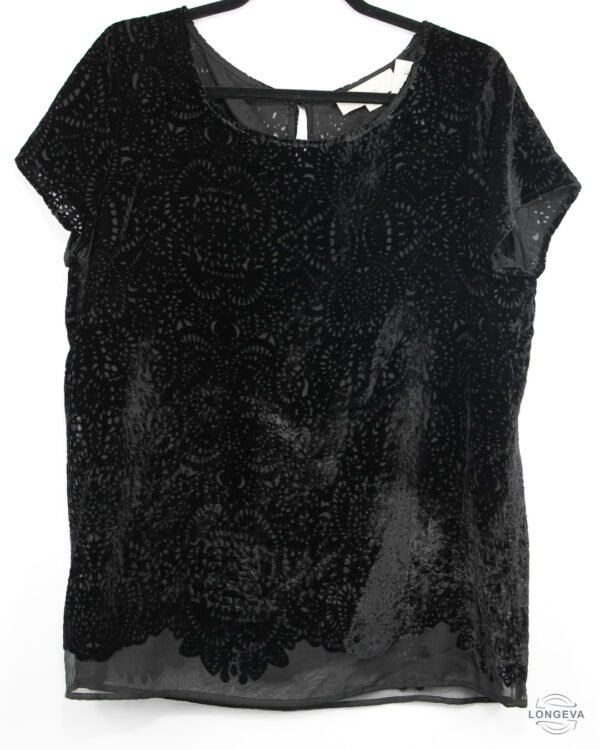 BLUSA ZARA TRAFALUC M NEGRO LISA