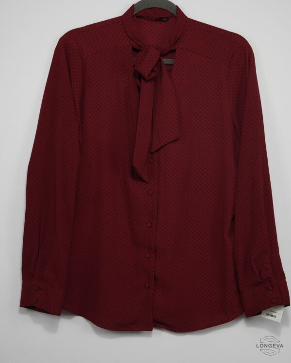 BLUSA ZARA XL ROJO LUNARES