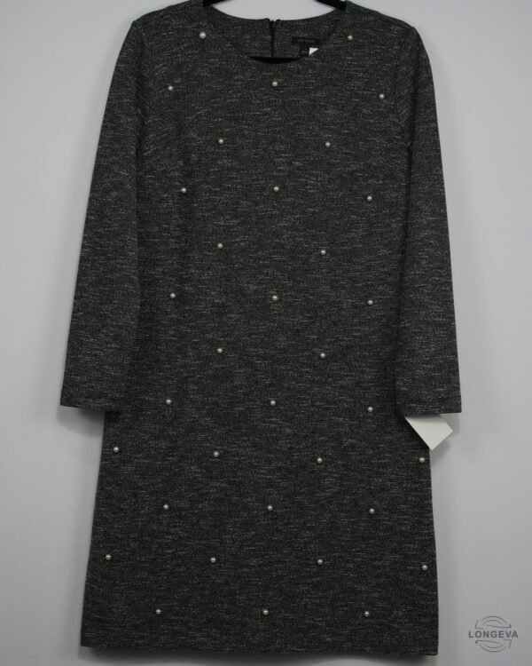 VESTIDO ANN TAYLOR 6 GRIS MONOGRAMA