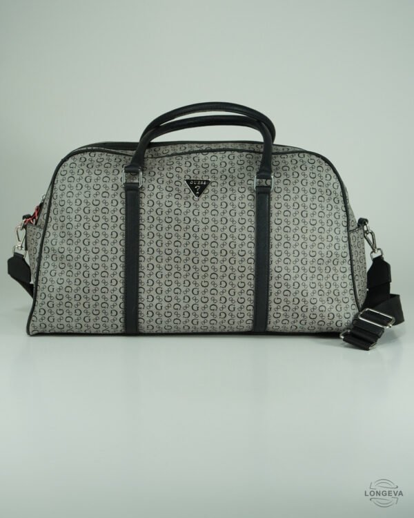 MALETA GUESS  GRIS LOGO