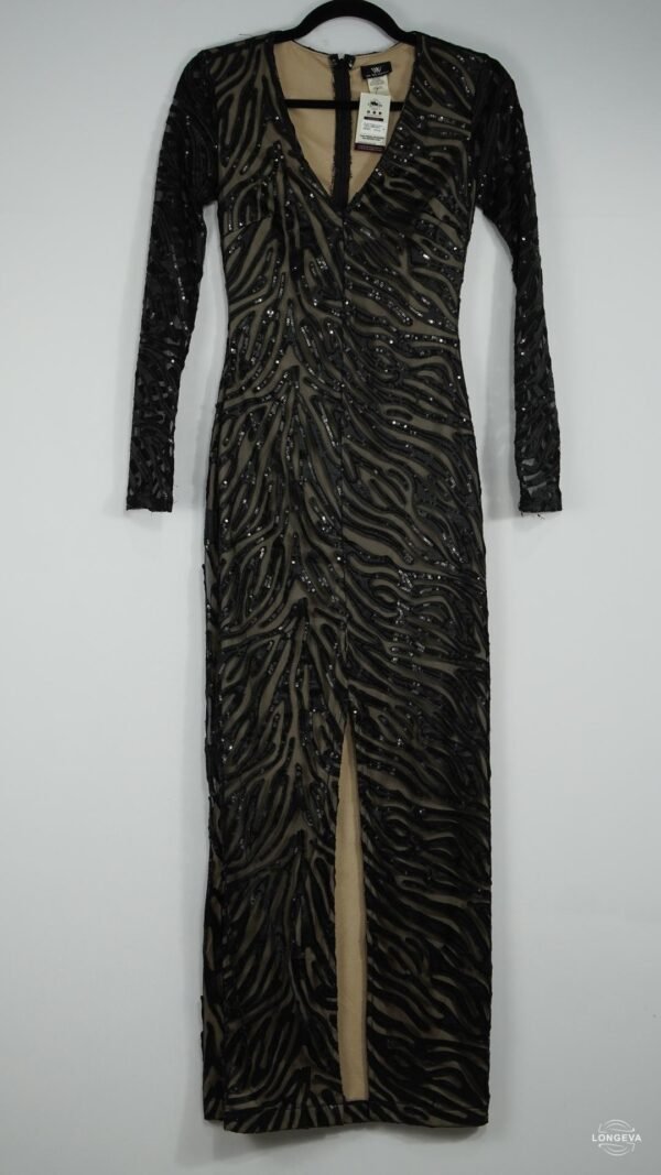 VESTIDO VA VA VOOM S NEGRO LENTEJUELAS