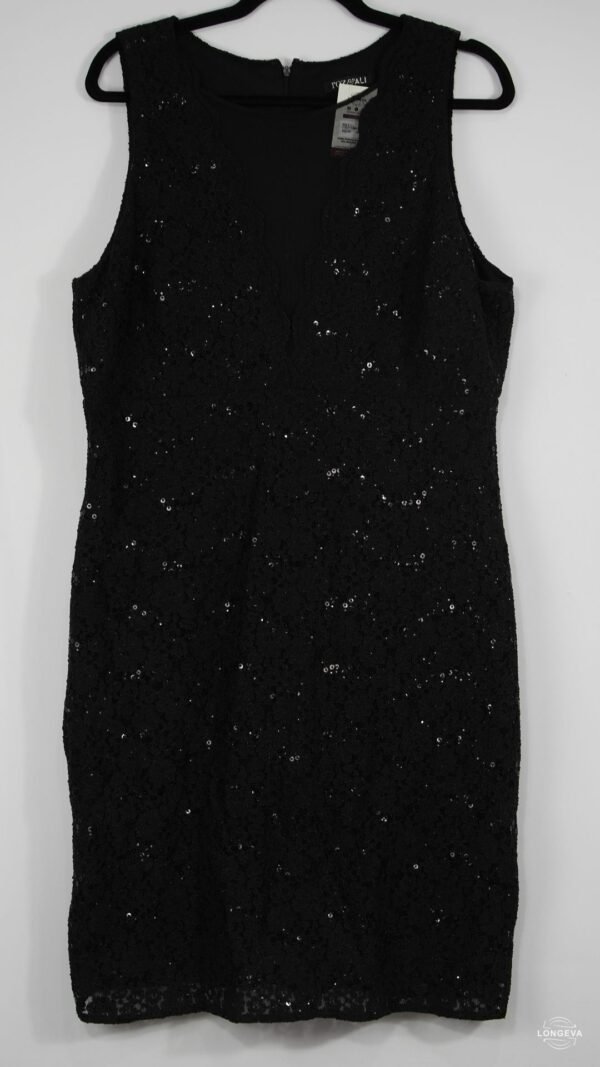 VESTIDO ROZ & ALI L NEGRO LENTEJUELAS