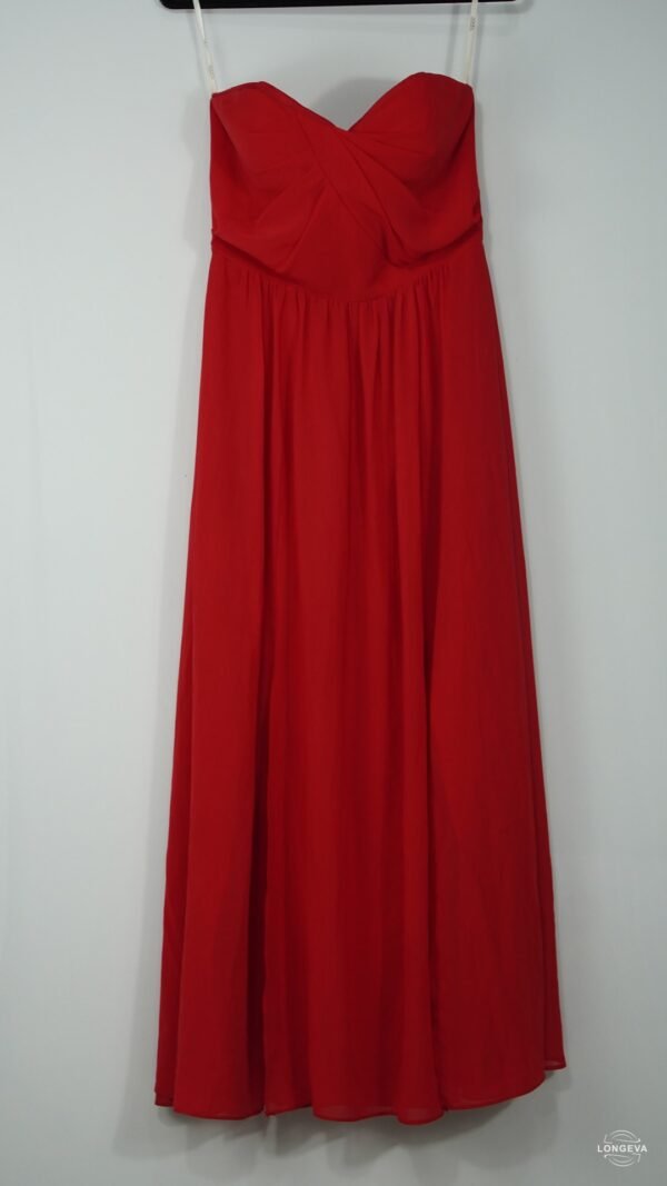 VESTIDO SOCIAL 8 ROJO LISA