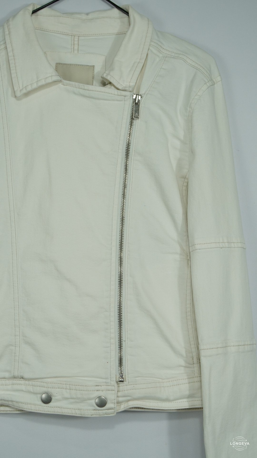 CHAQUETA CALVIN KLEIN M BLANCO MEZCLILLA - Image 2