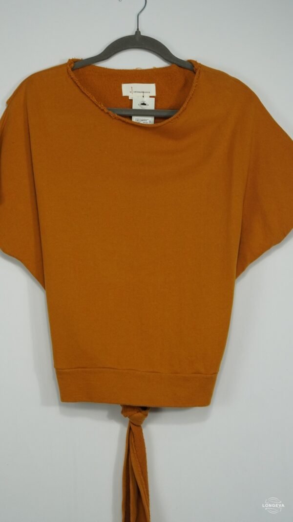 BLUSA ANTHROPOLOGIE XS MOSTAZA LISA