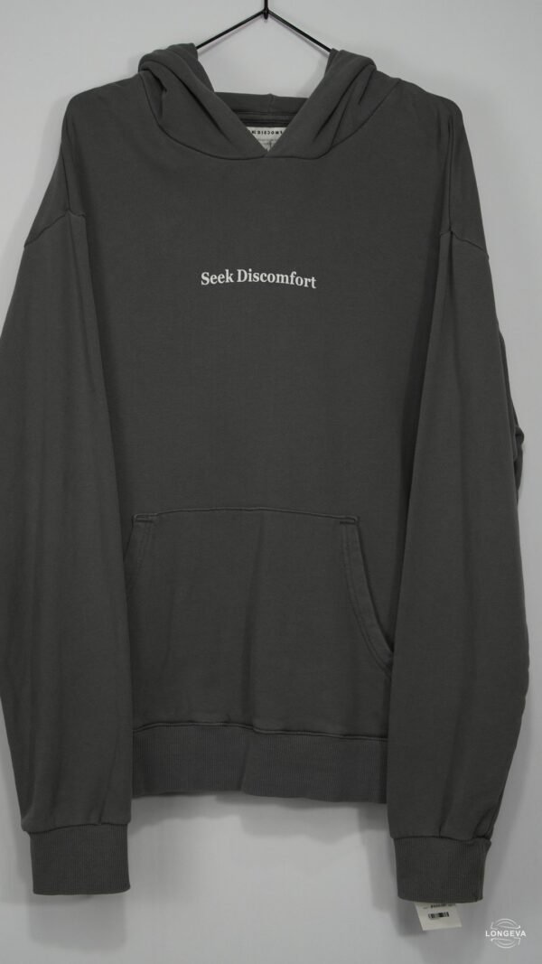 SUDADERA SEEK DISCOMFORT L GRIS LOGO