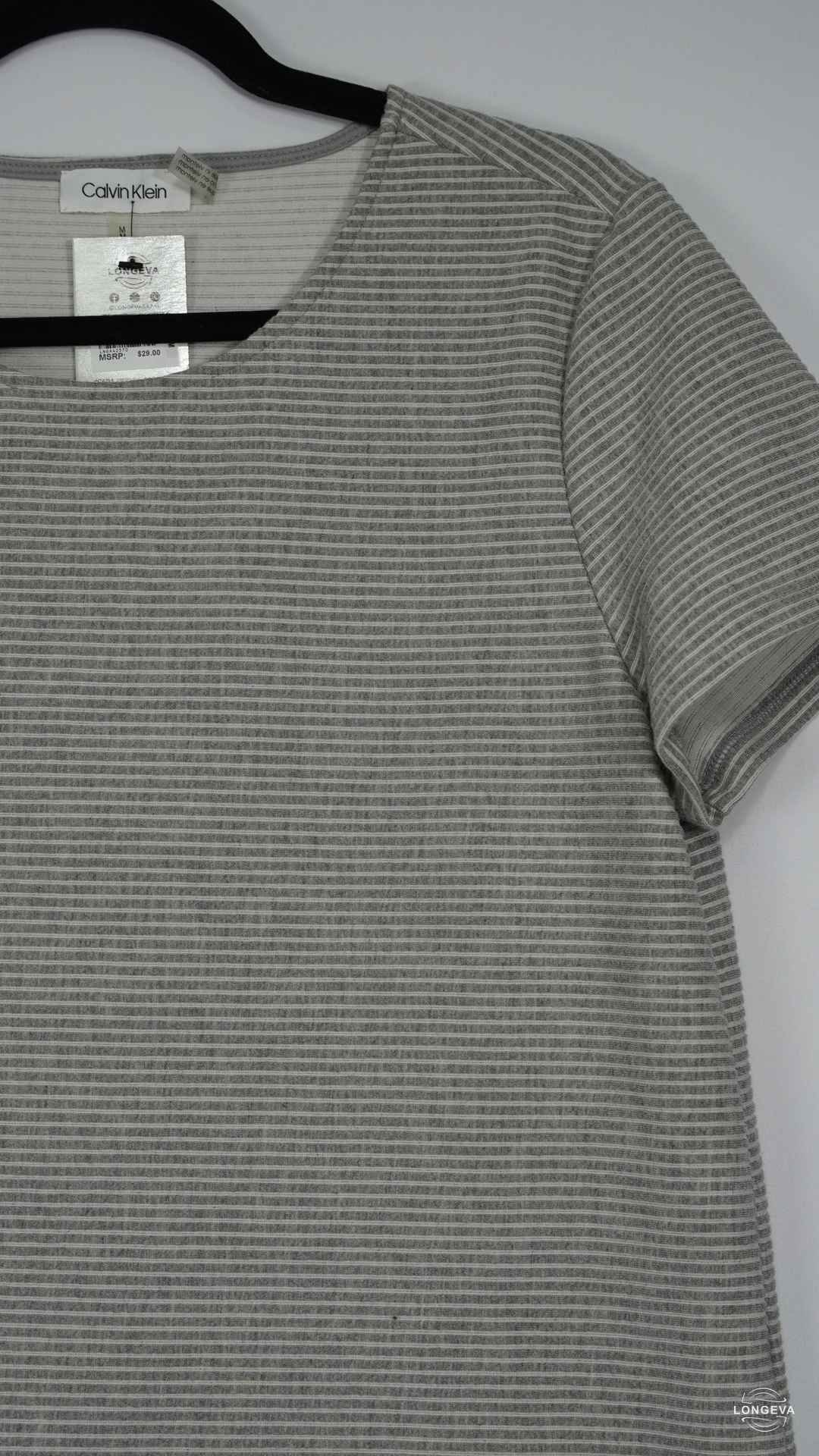BLUSA CALVIN KLEIN M GRIS RAYAS - Image 2