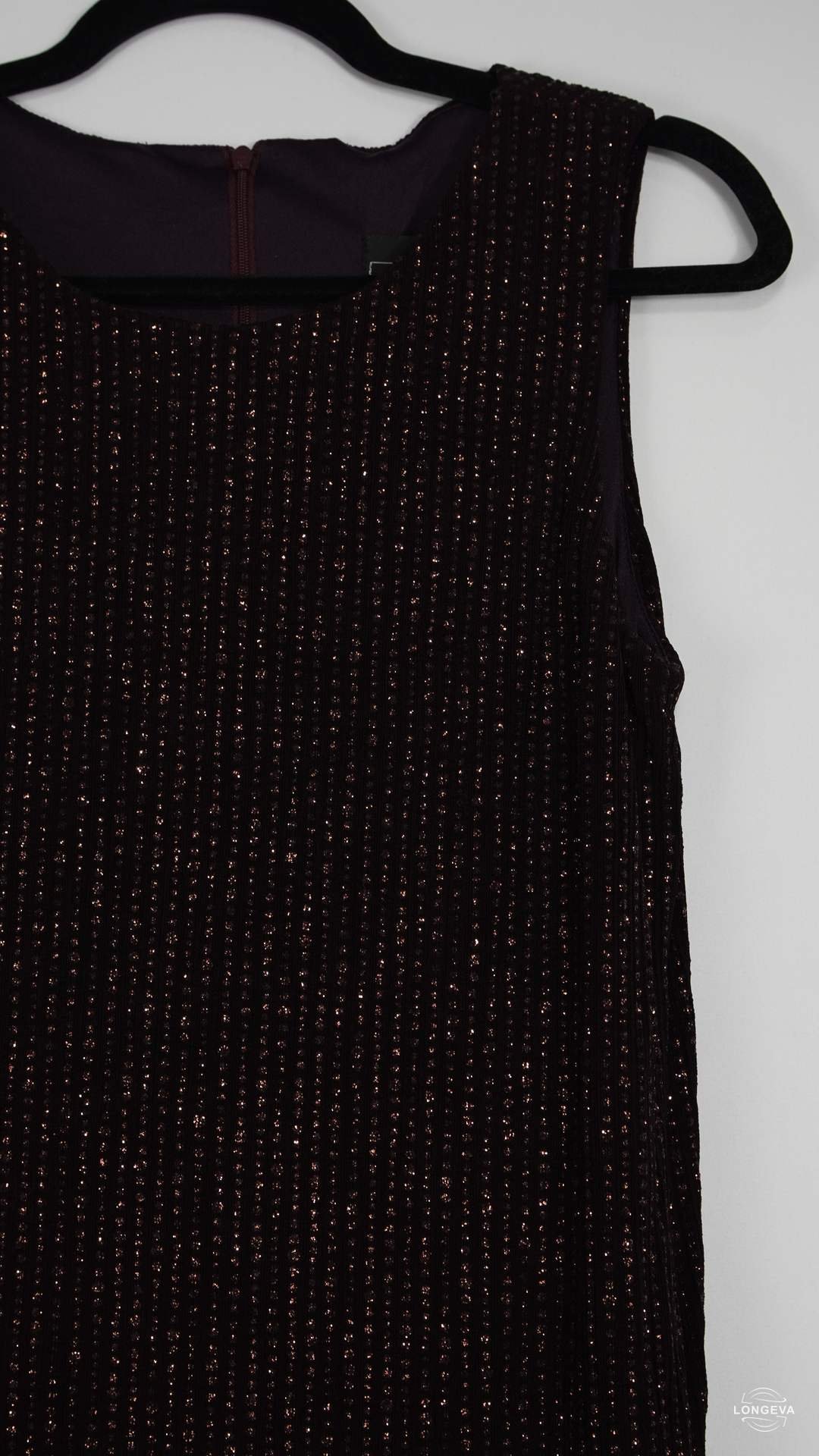 VESTIDO ALEX EVENING M GUINDA BRILLOS - Image 2