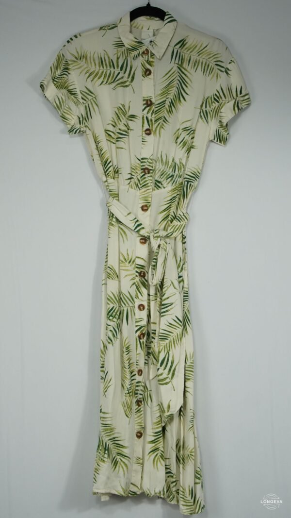 VESTIDO H&M 4 BLANCO FLORES