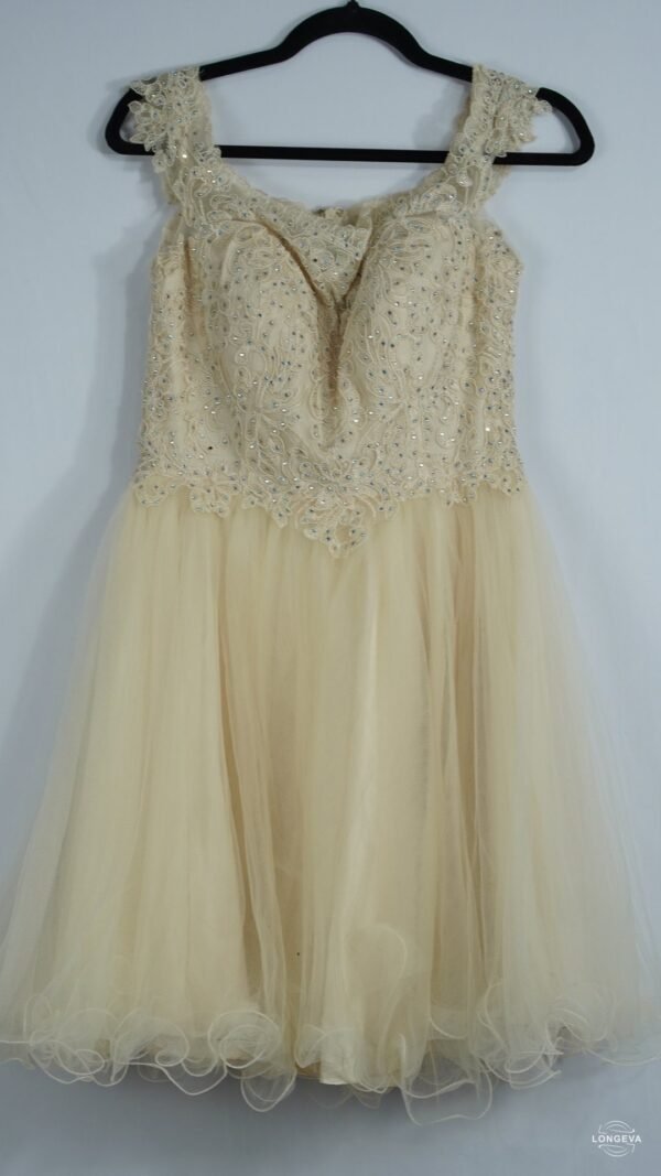 VESTIDO MAY QUEEN 10 DORADO BRILLOS